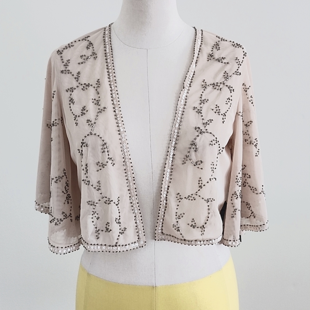 sheer cropped bolero